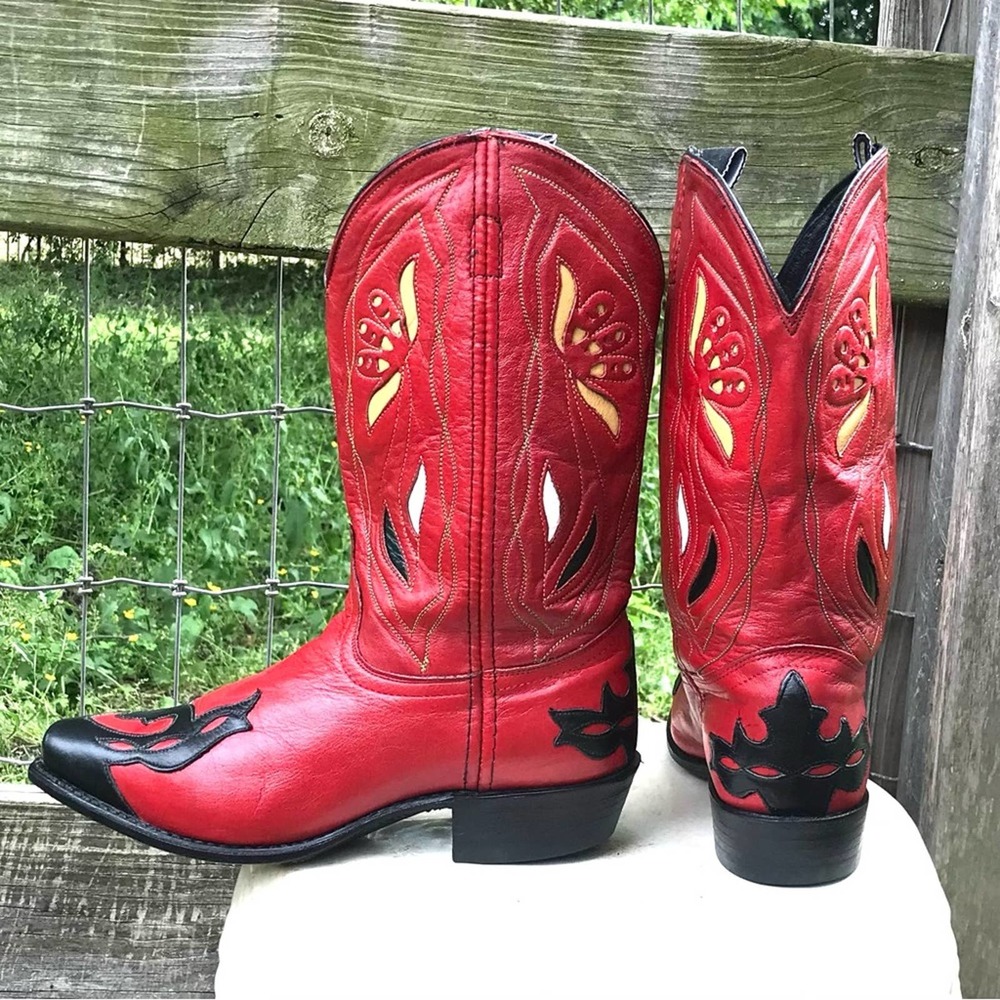 RARE Vintage ACME Cowboy Boots Size 8